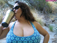 Free porn pics of Dulcea 2 Mexican Latina Busty Beauty on a Wilderness Hike 16 of 23 pics