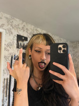 Free porn pics of Giving the finger  6 of 58 pics