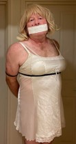 Free porn pics of Me in Bondage: Home Invasions (White Nightie) 3 of 28 pics