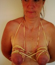 Free porn pics of Udders, bound like sausages 12 of 85 pics