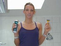 Free porn pics of German brunette posing and shaving her cunt 61 of 141 pics