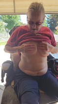 Free porn pics of Lori gives me a nice look at her tits yesterday.  33 of 111 pics