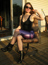 Free porn pics of Sophie tied in latex skirt 4 of 42 pics