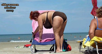 Free porn pics of Red-haired granny at the beach 37 of 185 pics