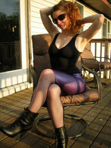 Free porn pics of Sophie tied in latex skirt 15 of 42 pics