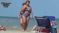Free porn pics of Red-haired granny at the beach 99 of 185 pics