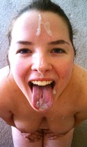 Free porn pics of Young Swinger enjoys facials and urine 5 of 78 pics