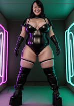 Free porn pics of AI Space Age Cyberpunk Fetish Girl 60 of 229 pics