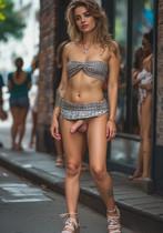 Free porn pics of  Women standing on the street TRANS 64 of 113 pics