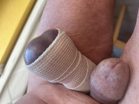 Free porn pics of Balls bandage bound and blue 8 of 29 pics