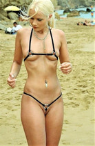 Free porn pics of Summer memory: Hardly there to hide her bits 25 of 36 pics