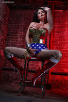 Free porn pics of Wonder woman cosplayer chair bound and drooling 9 of 90 pics