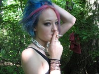 Free porn pics of Green lighting emo girl 71 of 275 pics
