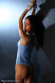 Free porn pics of Cute in blue tied up hanging 13 of 105 pics