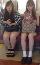 Free porn pics of On trains & buses 10 of 95 pics